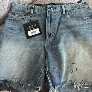 Able cut off shorts. Size 27. Color painted blue